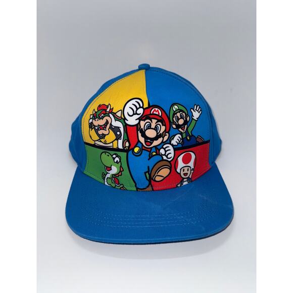 Super Mario Bros Boys Snapback Hat - Picture 1 of 5